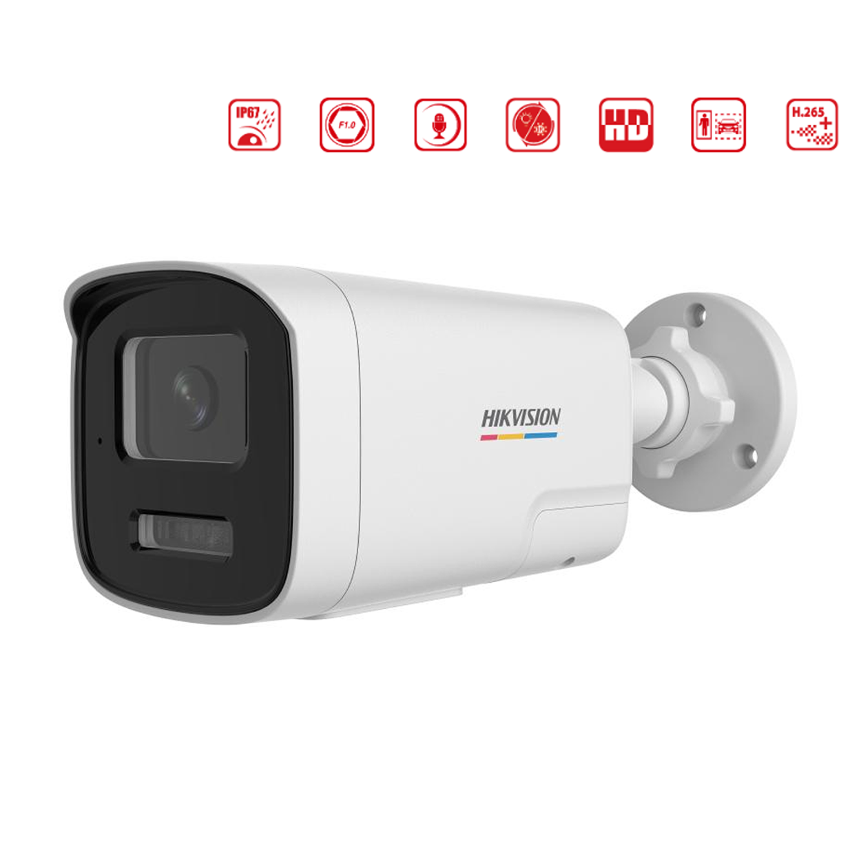 HIKVISION DS-2CD1T47G2H-LIUF/SL 4MP 2.8mm Akıllı Çift Işık Mic. ColorVu Bullet