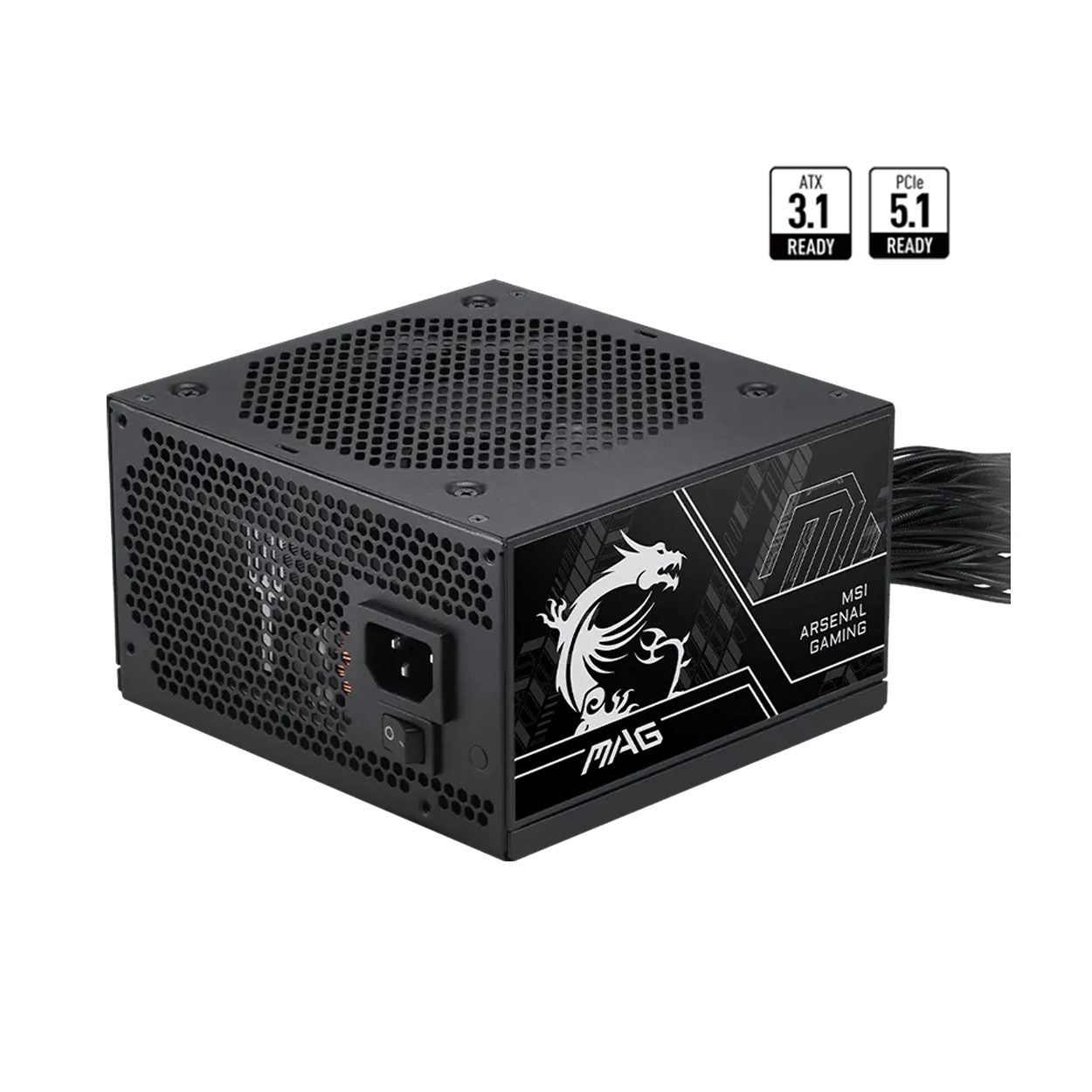 MSI MAG A750BN PCIE5 III 750W 80+ BRONZE ATX 3.1 PCIE 5.1 POWER SUPPLY
