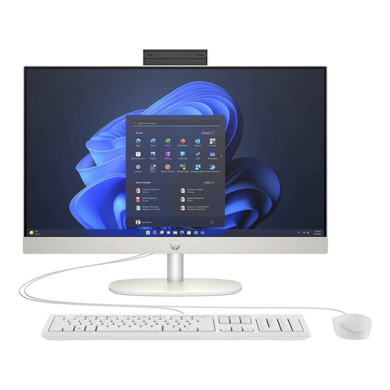 HP ProOne 240 G10 23.8" Beyaz Ultra 5-125U 32GB 512SSD FDOS AIO PC