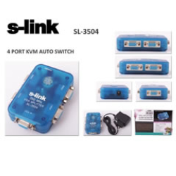 S-Link Sl-3504  ( 4 Ekr &Amp;1 Pc) 350Mhz Vga &Ccedil;Oklayıcı 