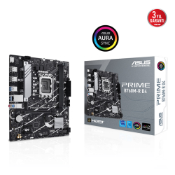 Asus Prime B760M-R Intel B760 Lga1700 Ddr4  Hdmi M2 Usb3.2 Matx 