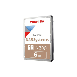 Toshiba N300 6Tb 7200Rpm Sata3  128Mb  7/24  1-8  Yuvalı Nas I&Ccedil;In