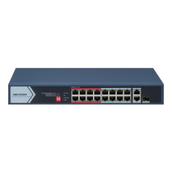 Hikvision Ds-3E0318P-E/M 16Fe Poe Port (130W) 1Xcombo Sfp Switch