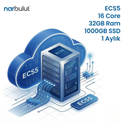 Narbulut Bulut Sunucu Hizmeti - Ecs5 16Core 32Gb Ram 1000Gb Ssd 1 Aylık