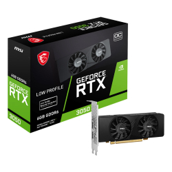 6 Gb Msi Vga Geforce Rtx 3050 Lp 6G Oc Gddr6 96B P4 (1Xdp 2Xhdmi)