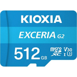 Kioxia 512Gb Exceria G2 Micro Sdxc U1 V30 4K 100/50