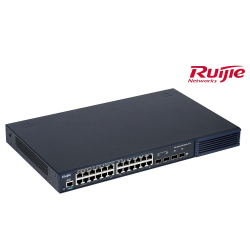 Ruijie Rg-S2910-24Gt4Xs-Up-H(V3.) 24Ge Poe(370W),4X1/10Gb Sfp L2+ Y&Ouml;Netilebilir 