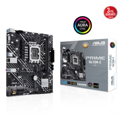 Asus Prime H610M-E-Csm Ddr5 Intel H610 Lga1700 5600 Dp Hdmi Vga &Ccedil;Ift M2 Usb3.2 A