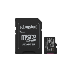 Kingston 64Gb Canvas Select Plus Microsdxc Class 10 Gen3 100Mb/S A1 Card + Adapt