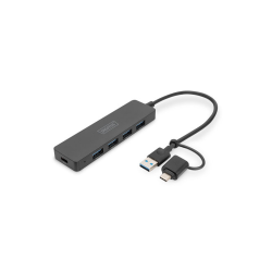 Digitus Da-70235 4 Port Usb 3.0 Hub Usb-C Adapt&Ouml;Rl&Uuml;, 5Gbps