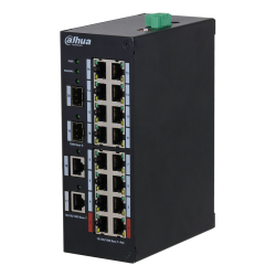Dahua Hs3220-16Gt-190 20-Port Unmanaged Hardened Switch With 16-Port Poe