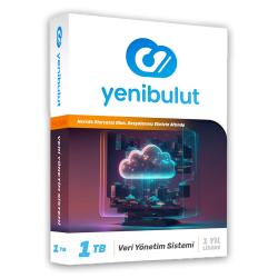 Yenibulut Veri Y&Ouml;Netim Yazılımı 1 Tb 1 Yıl Lisans 10 Kullanıcı