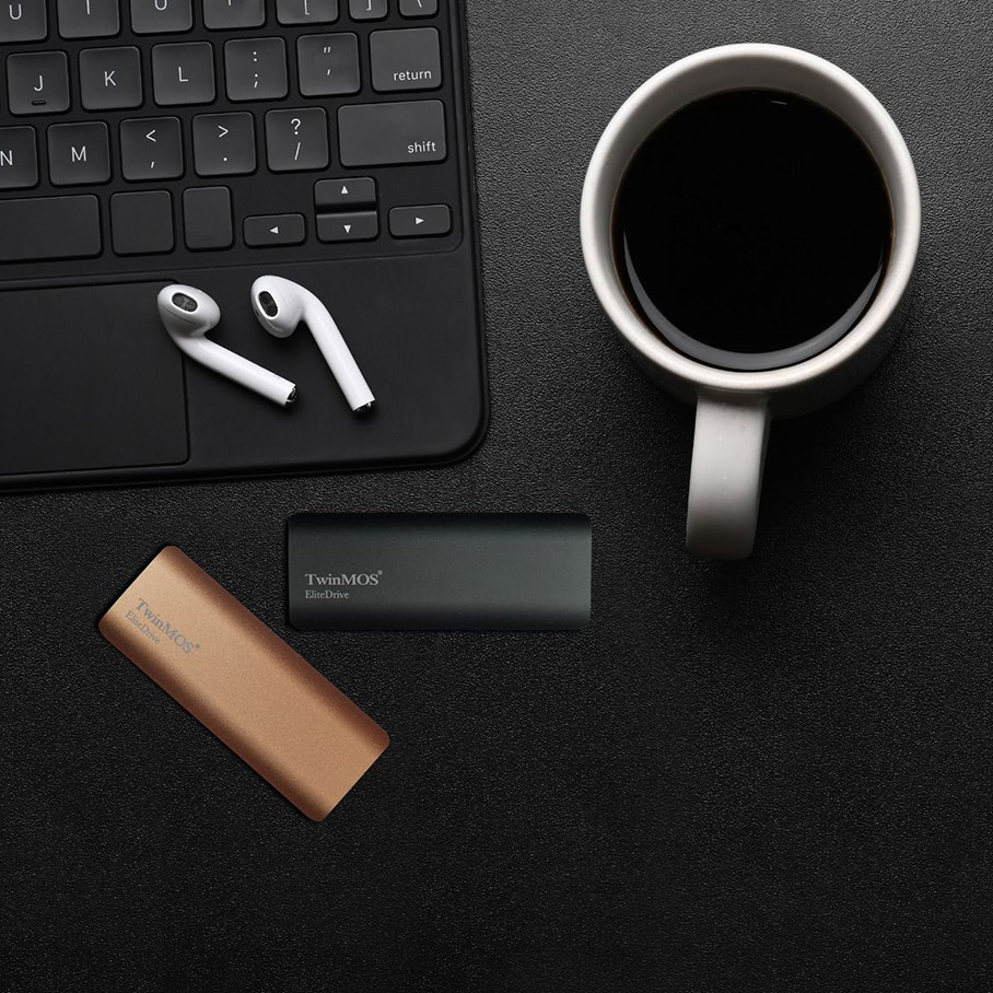 TwinMOS 1TB Dark Grey Taşınabilir External SSD USB 3.2/Type-C 