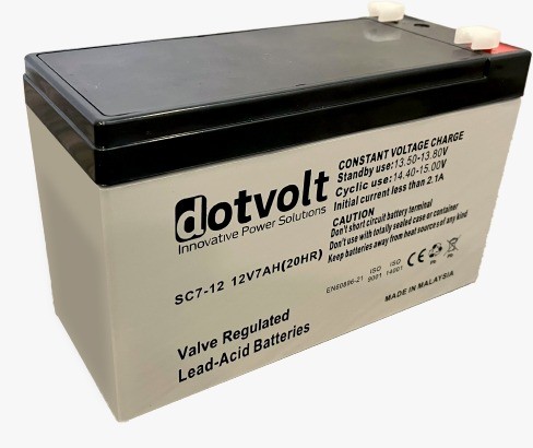 DOTVOLT SC 7  
7AH 12V Kuru Tip UPS+Güvenlik Aküsü