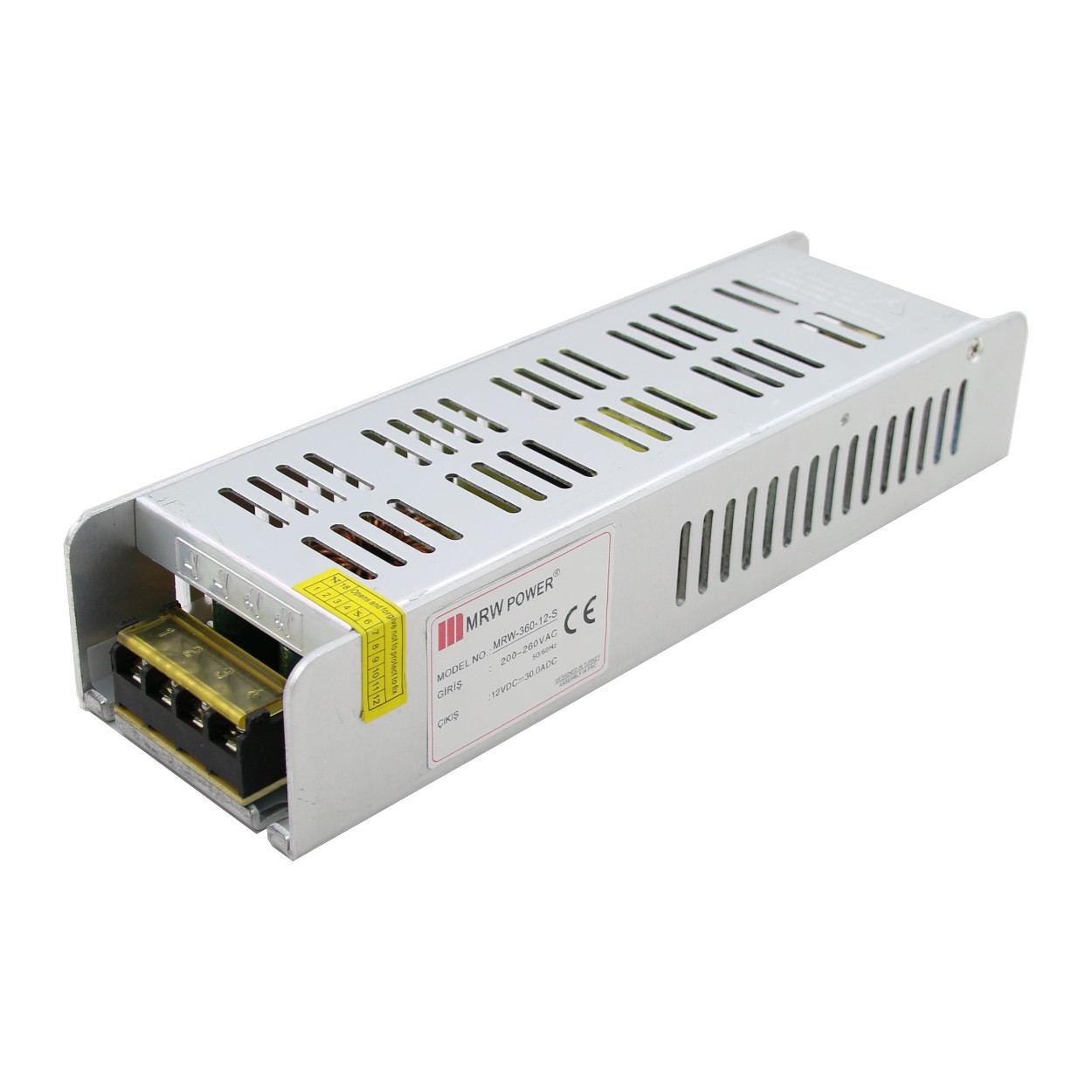 MERVESAN 12V 30A 360W METAL KAMERA ADAPTÖRÜ (MRW-360-12)