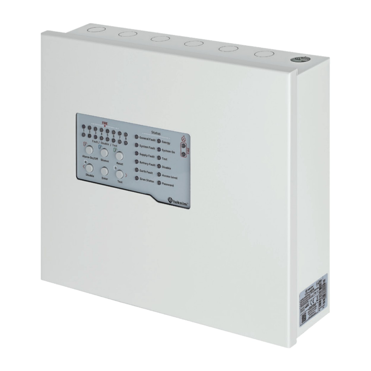 TEKNİM TFP-4408 8 BÖLGELİ KONVANSİYONEL YANGIN ALARM PANELİ