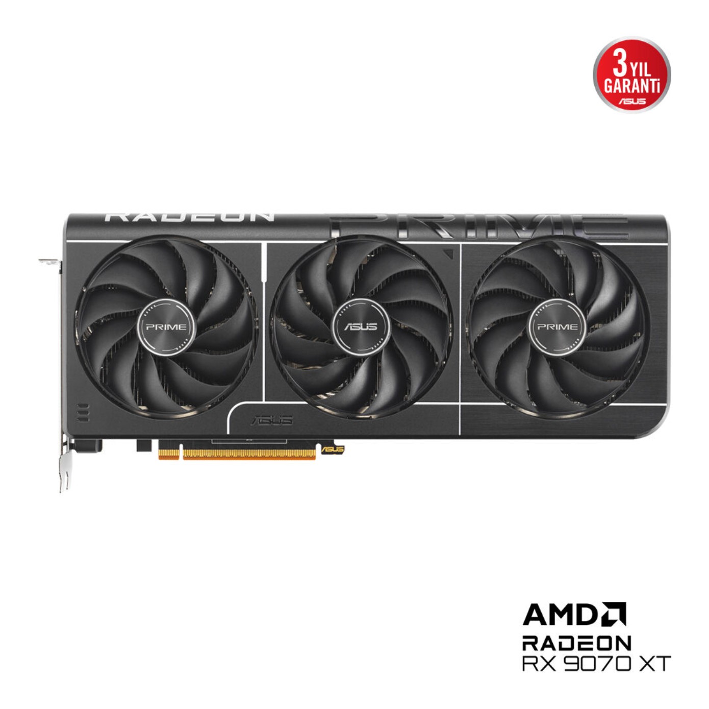 16 GB ASUS PRIME-RX9070XT-O16G RX 9070XT GDDR6 256 Bit 3XDP HDMI OC Ekran Kartı