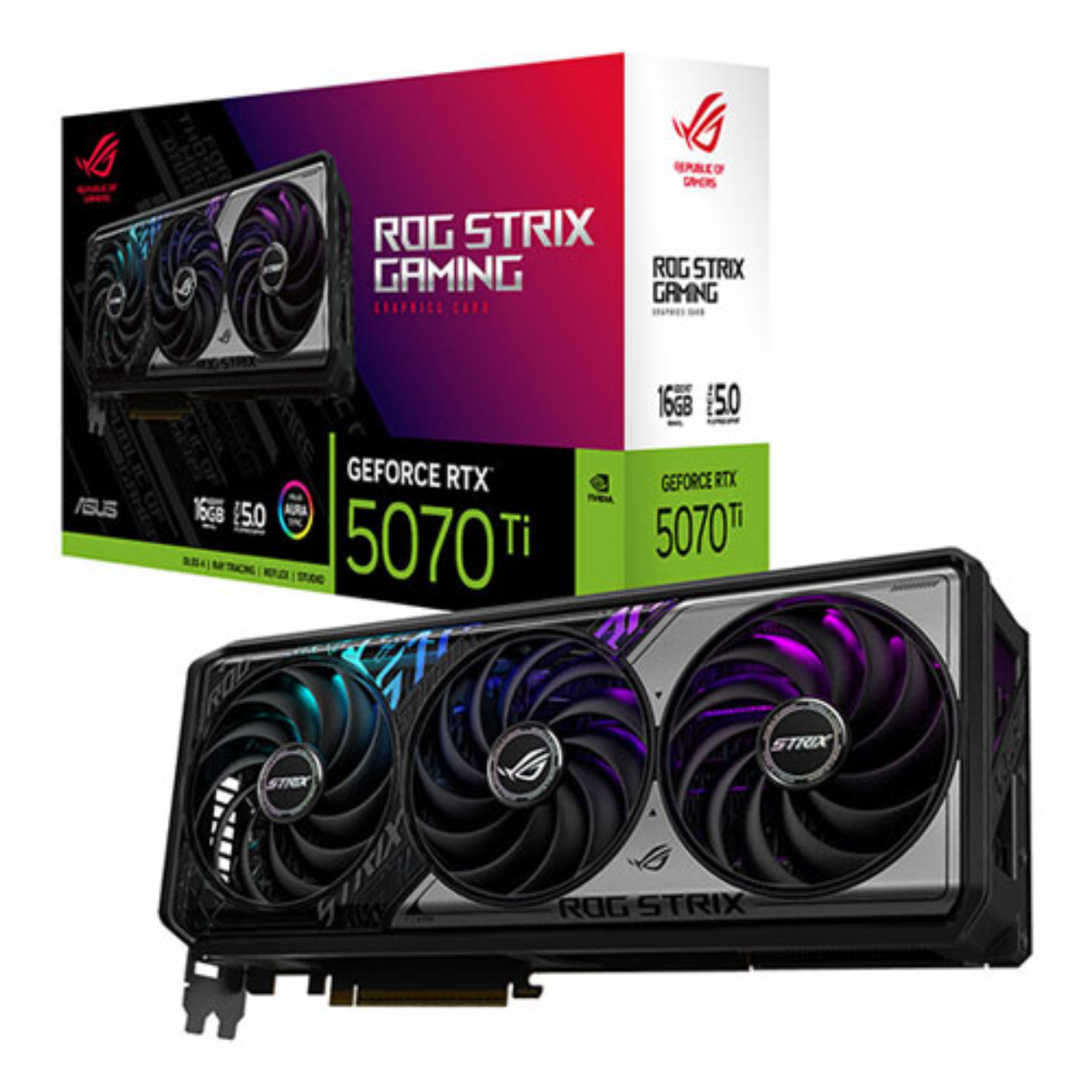 16 GB ASUS ROG-STRIX-RTX5070TI-16G-GAMING RTX 5070TI GDDR7 256bit 2xHDMI 3xDP RG