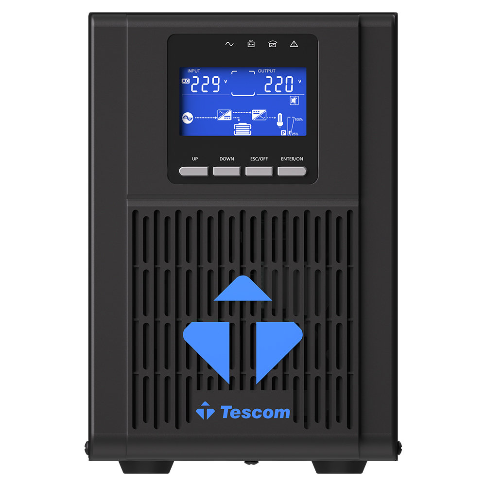 TESCOM NeoLine 1 KVA 1F/1F (2x 9AH) Online UPS