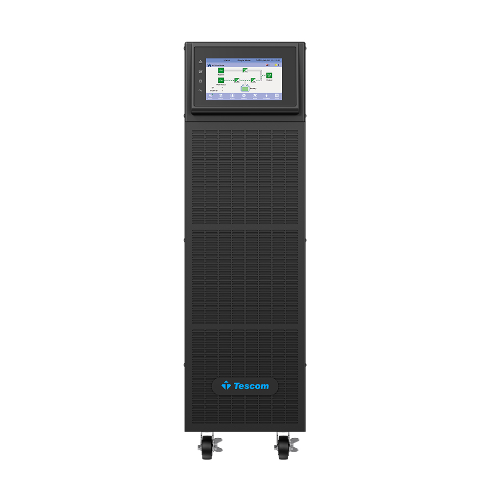 TESCOM Teos+ 20 kVA 3F/1F (40 x 7AH) 5/10dk Online UPS
