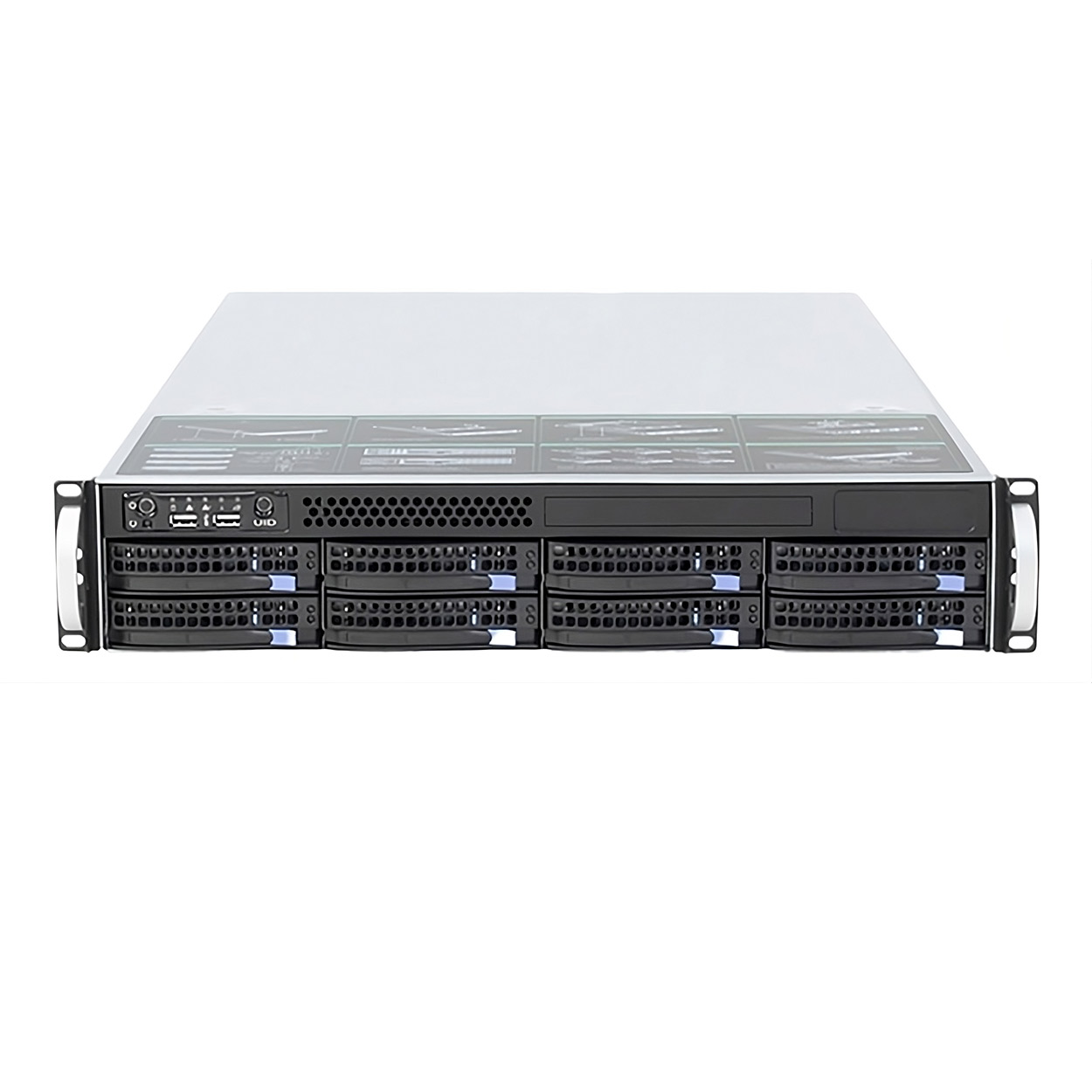 TRASSİR NeuroStation 8800R/160-A16-S RAID INT 160 Kanal 4U 8 Yuvalı NVR Kayıt C