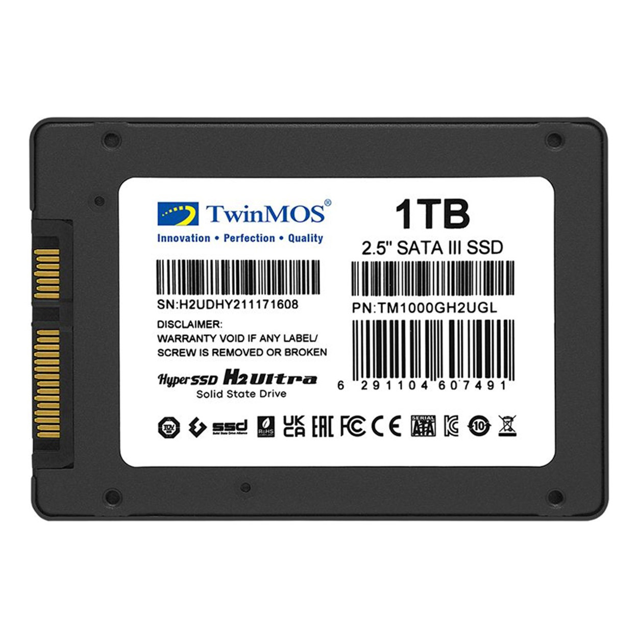 TwinMOS 1TB 2,5" SATA3 SSD 580Mb-550Mb/s 3DNAND