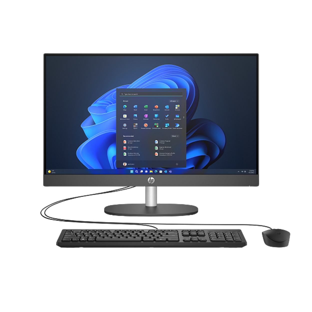 HP ProOne 240 G10 23.8" Ultra 7-155U 16GB 512SSD FDOS Siyah AIO PC