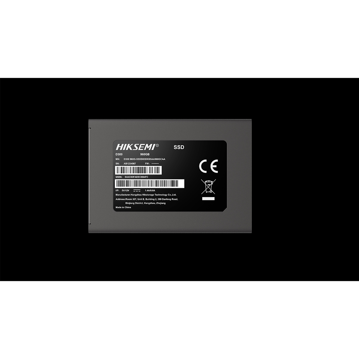 HIKSEMI D300 960GB 2.5 inç Sata 3 Sunucu SSD