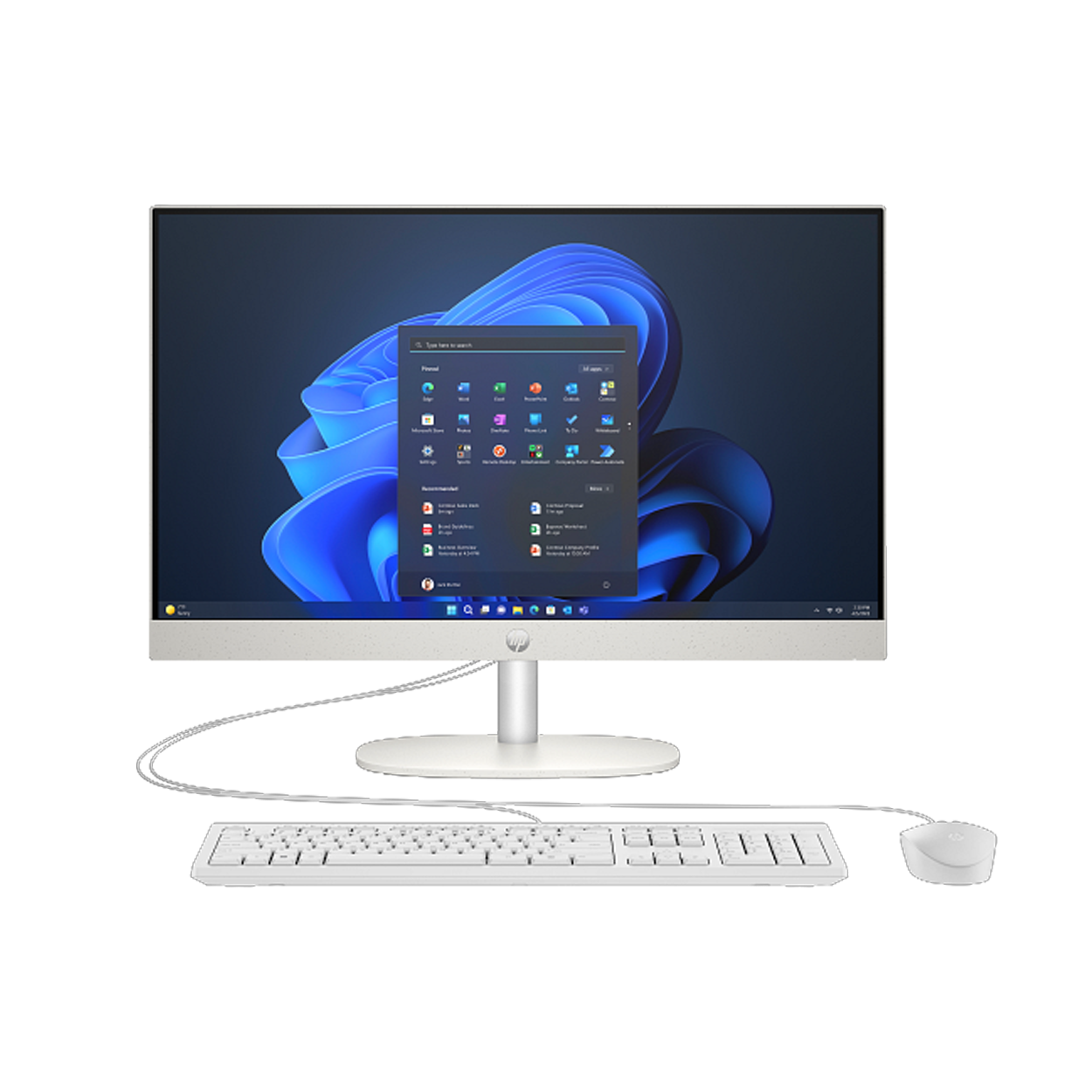 HP ProOne 240 G10 23.8" Beyaz Ultra 5-125U 16GB 512SSD FDOS AIO PC