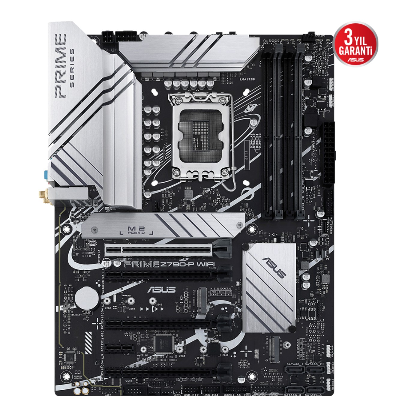 ASUS PRIME Z790-P WIFI LGA1700 DDR5 7200 DP HDMI 3xM2 USB3.2 AX WiFi+BT AURA ATX