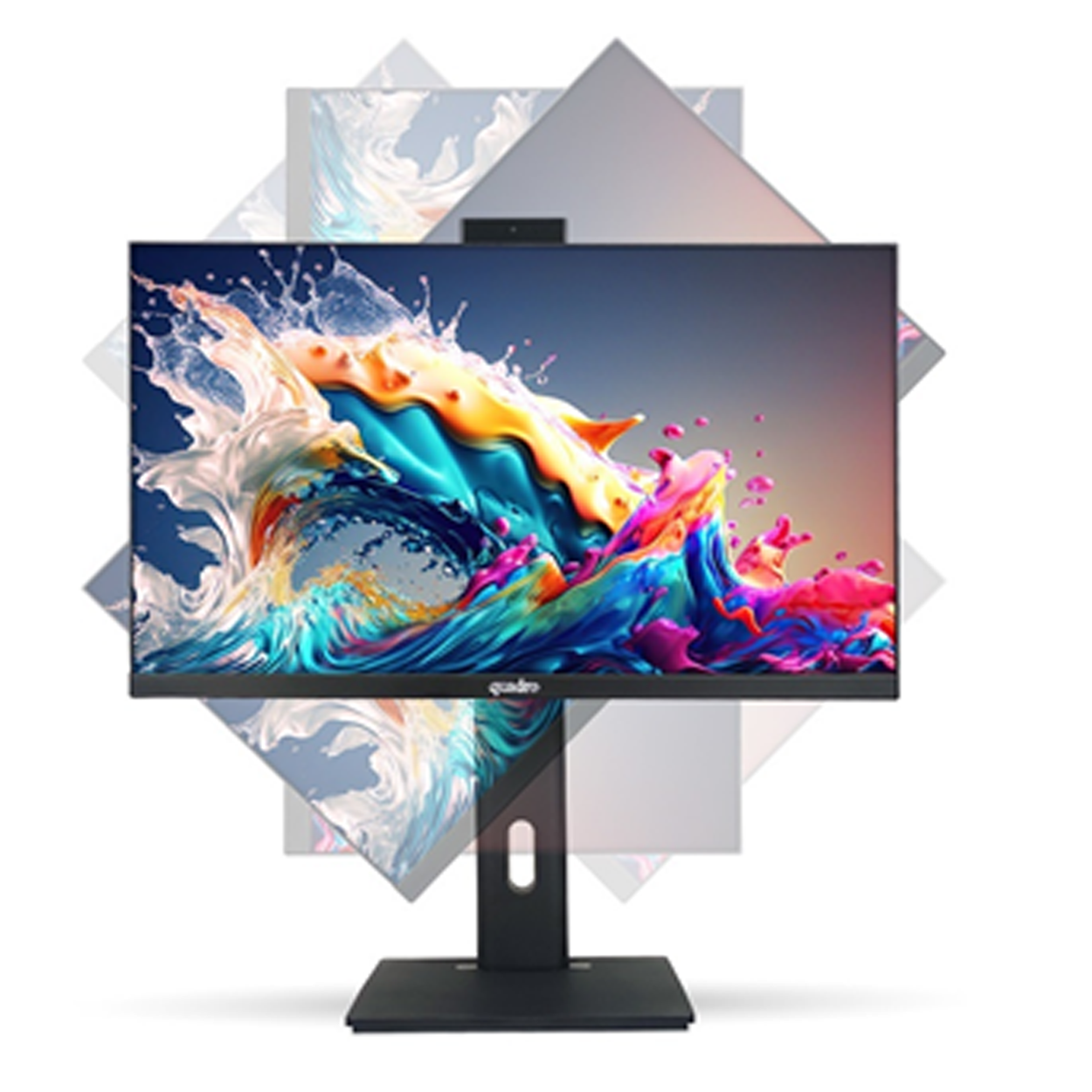 QUADRO EXPANSE AI 23.8" IPS i5-14400 8GB 500NVME SSD Pivot, Parmak izi FDOS