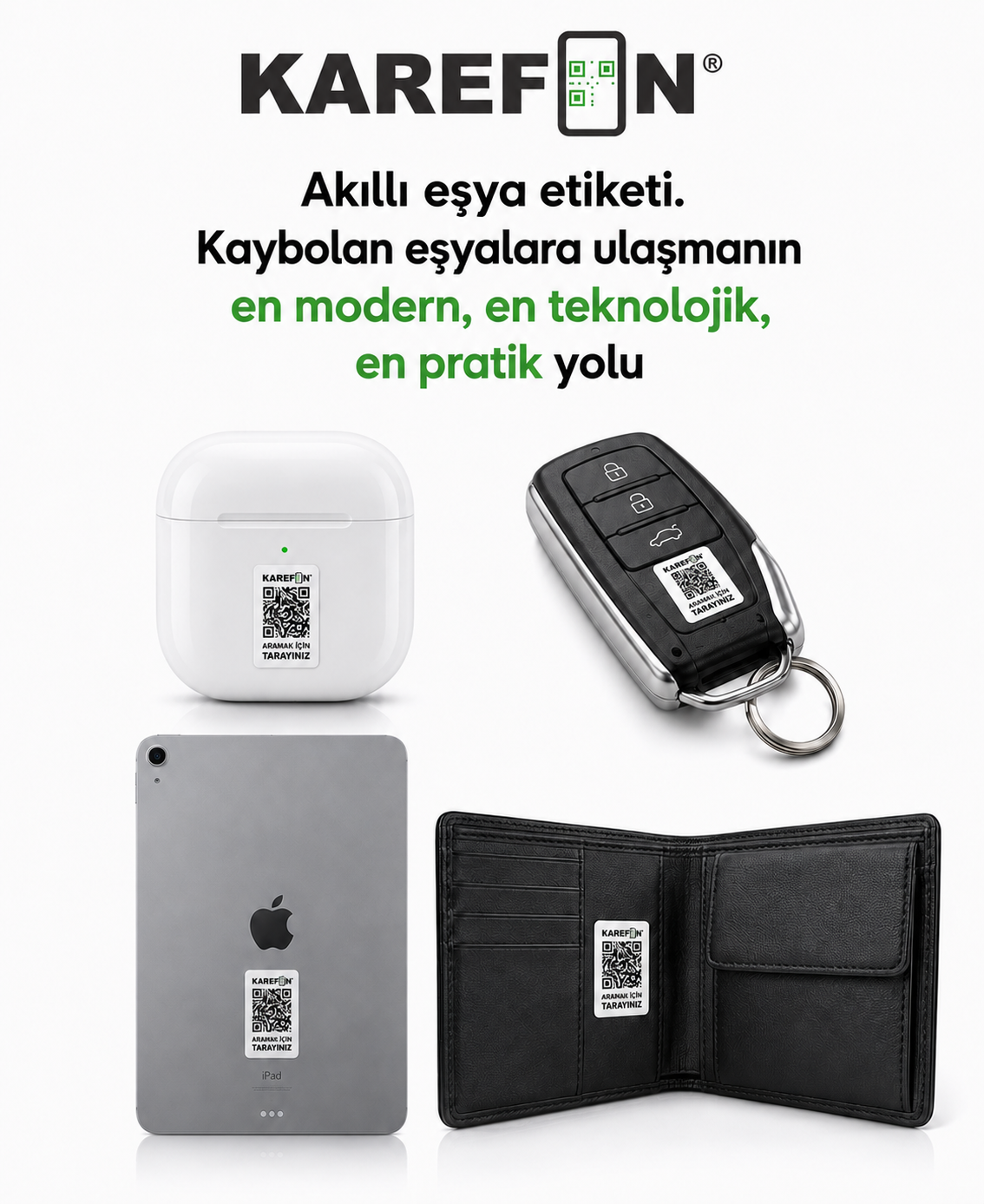 KAREFON Stick Qr Akıllı Eşya Etiket