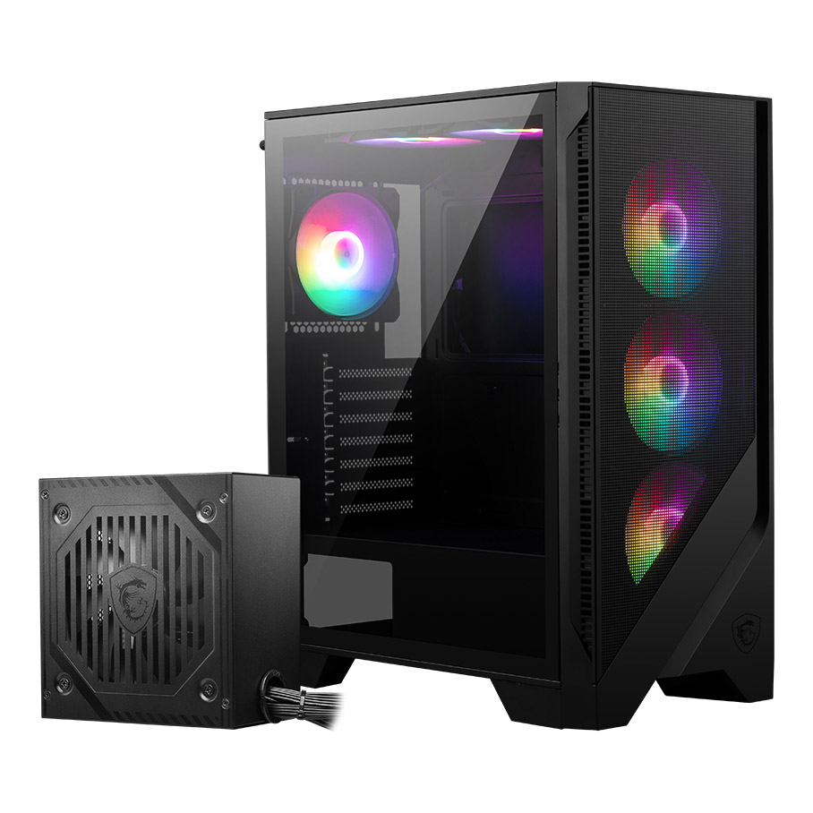 MSI MAG FORGE 120A B65 Temperli Cam 6 x120mm Auto RGB Fan 650W Bronz ATX Gaming 