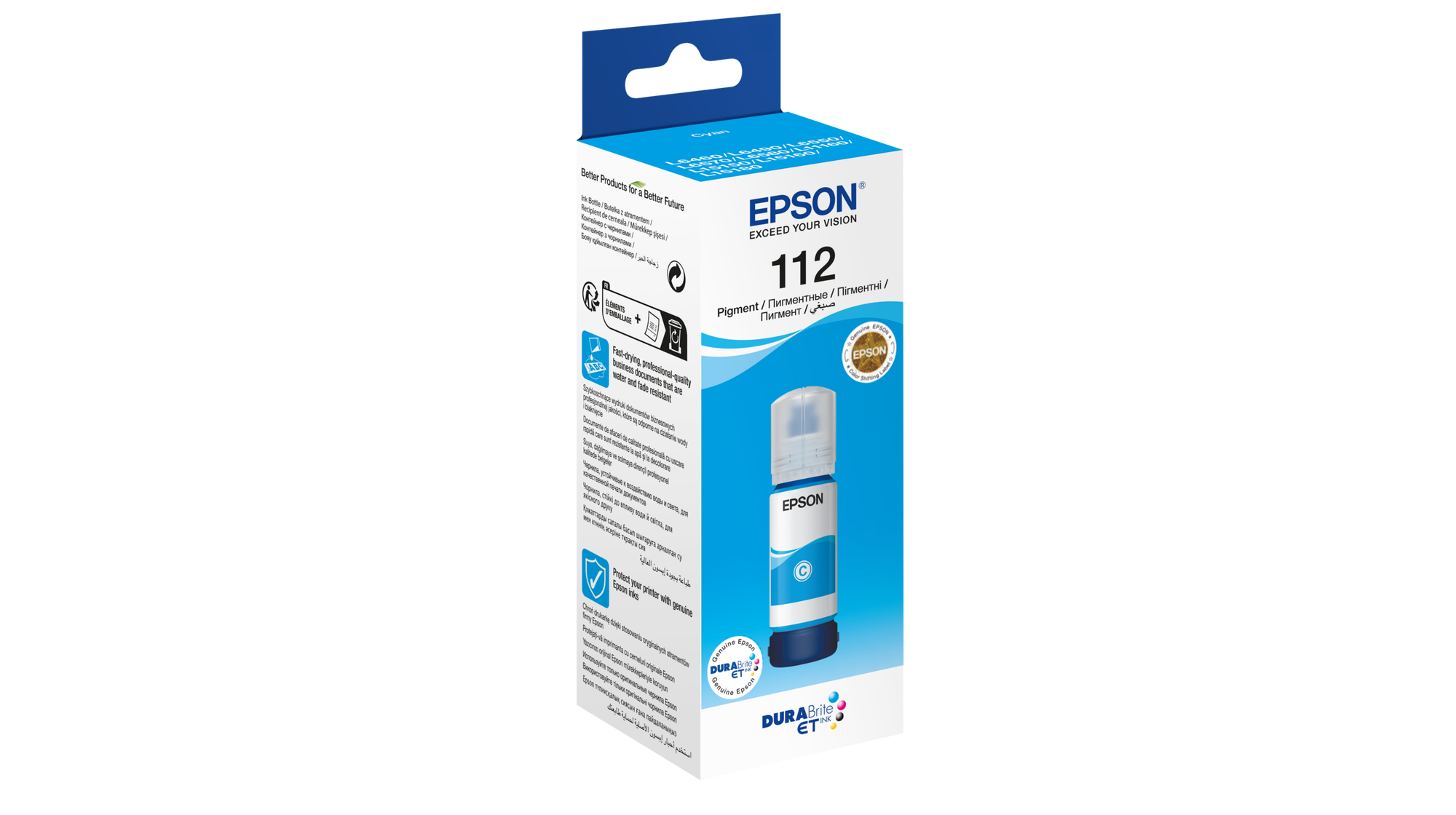 EPSON T06C24 (112) EcoTank Cyan Mavi Şişe Mürekkep 70ml