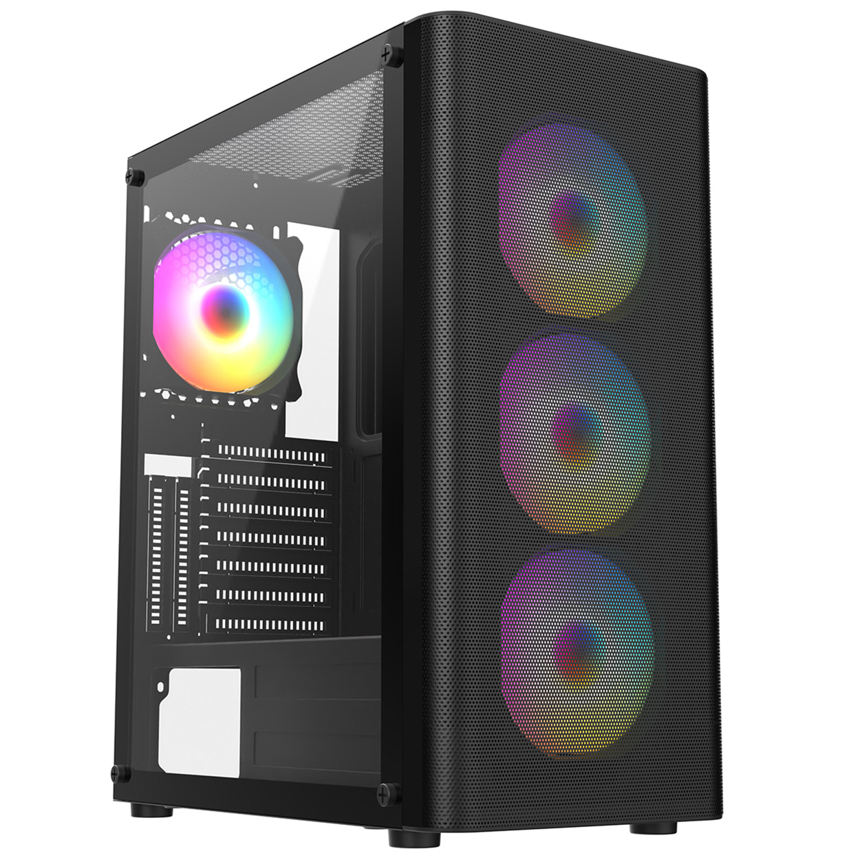 FRISBY FC-9385G 550W 4X RGB MESH GAMING KASA