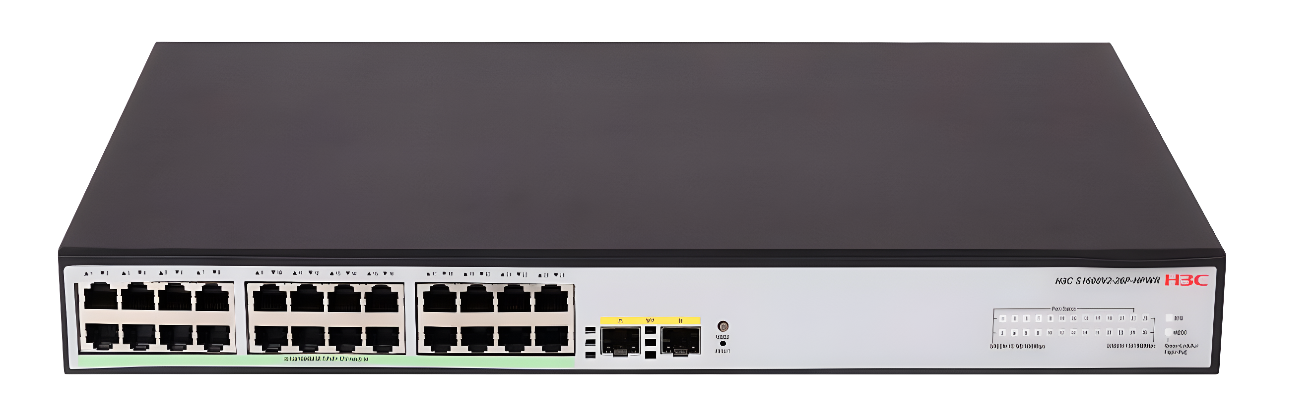H3C Aolynk S1600V2-26P-HPWR-GL 24GE PoE+ (370W), 2x SFP L2 Yönetilebilir Switch