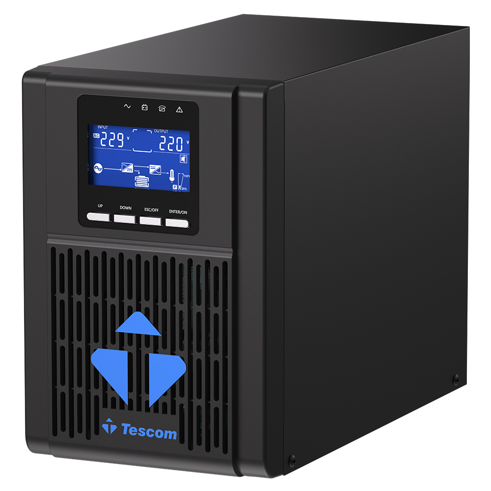 TESCOM NeoLine 1 kVA Rack/Tower (2x 9AH) 1F/1F Online UPS