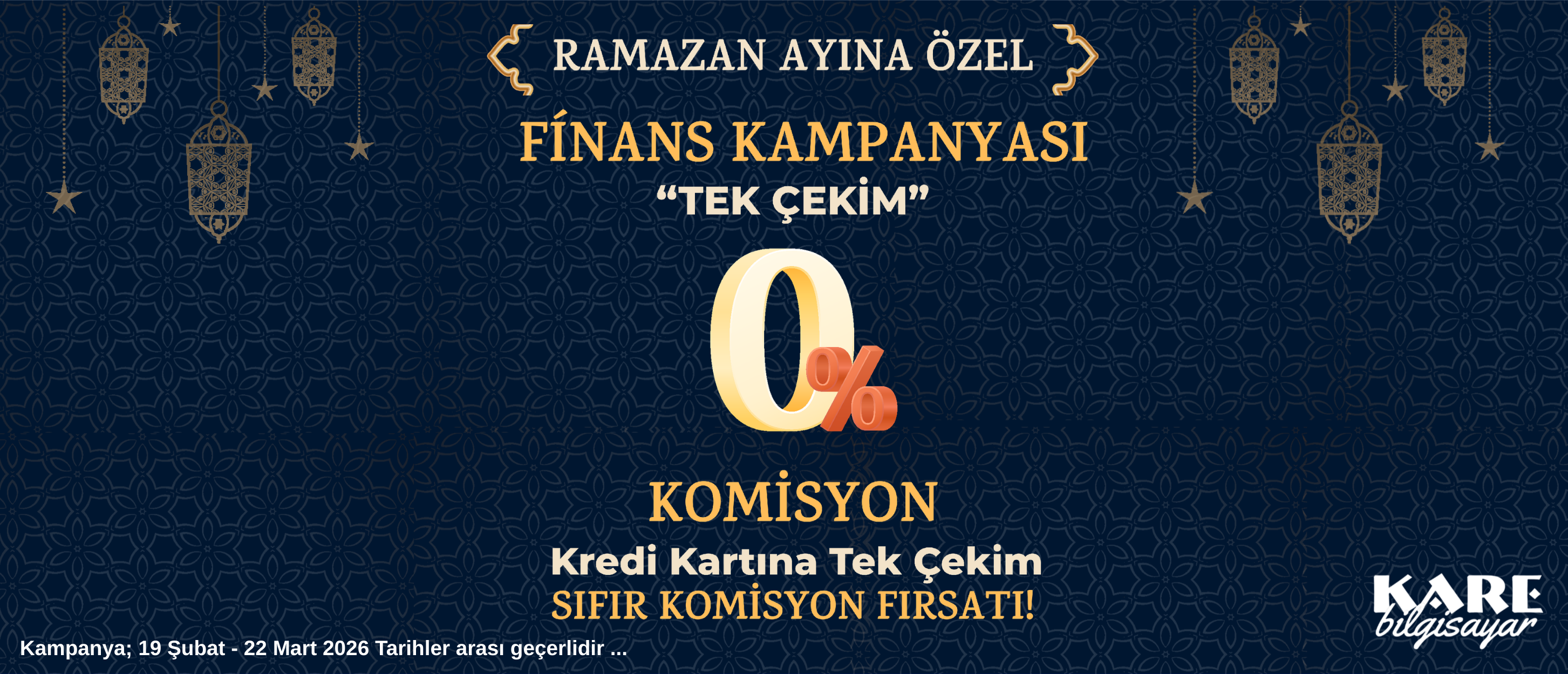 TEK ÇEKİM 0 KOMİSYON