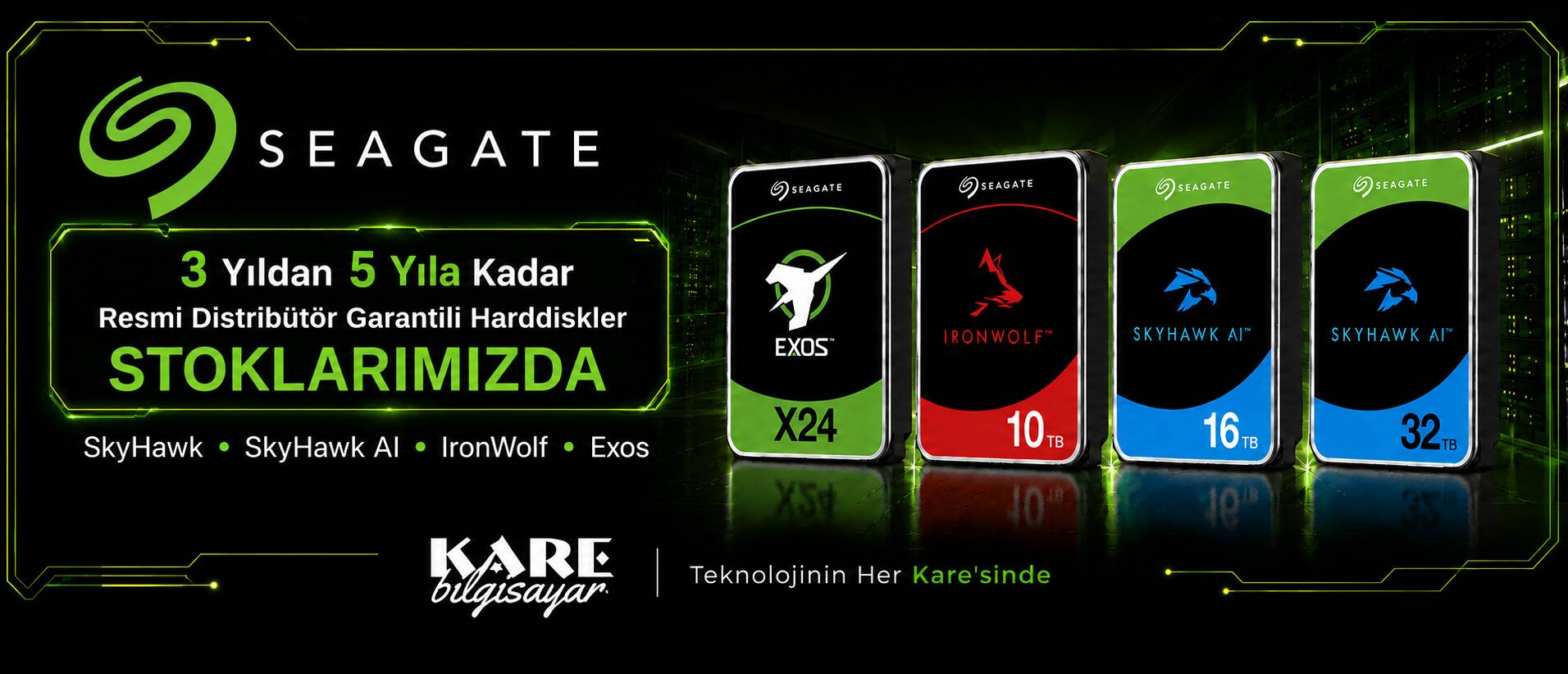 SEAGATE Harddiskler  STOKLARIMIZDA